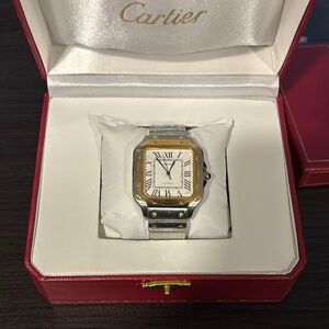 Cartier Two-Tone Roman Numeral Watch
